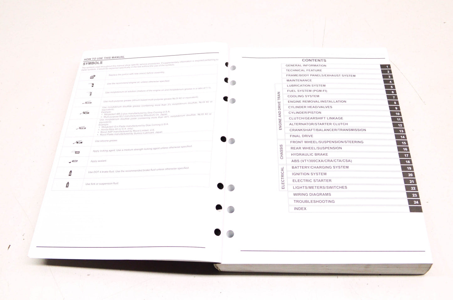 OEM Honda 2010-2017 VT1300 Service Manual