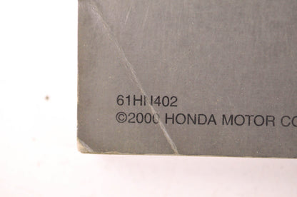 OEM Honda 2000-2002 TRX350 Service Manual