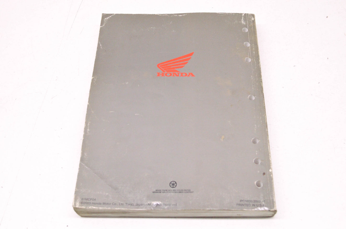 OEM Honda 2000-2004 RVT1000R RC51 Service Manual