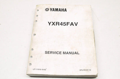 OEM Yamaha LIT-11616-19-43 Service Manual YXR45FAV