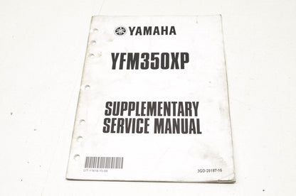 OEM Yamaha LIT-11616-15-09 YFM350XP-S Service Manual Supplement