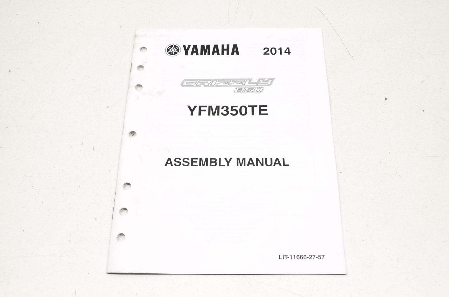OEM Yamaha LIT-11666-27-57 YFM350TE Assembly Manual
