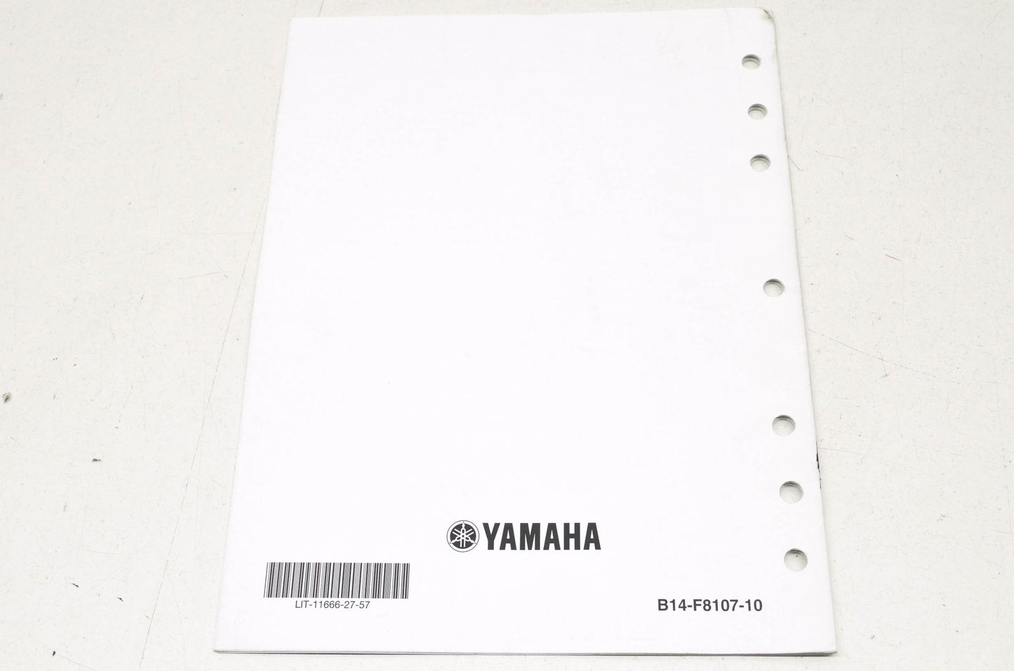 OEM Yamaha LIT-11666-27-57 YFM350TE Assembly Manual
