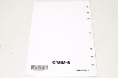 OEM Yamaha LIT-11666-27-57 YFM350TE Assembly Manual