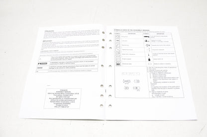 OEM Yamaha LIT-11666-27-57 YFM350TE Assembly Manual