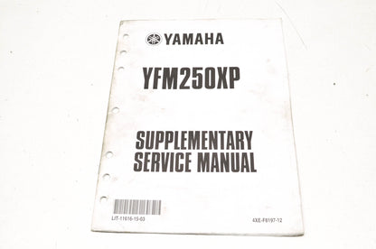 OEM Yamaha LIT-11616-15-03 YFM250XP-S Service Manual Supplement