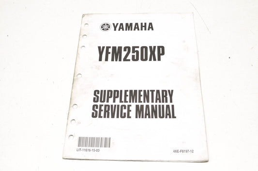 OEM Yamaha LIT-11616-15-03 YFM250XP-S Service Manual Supplement