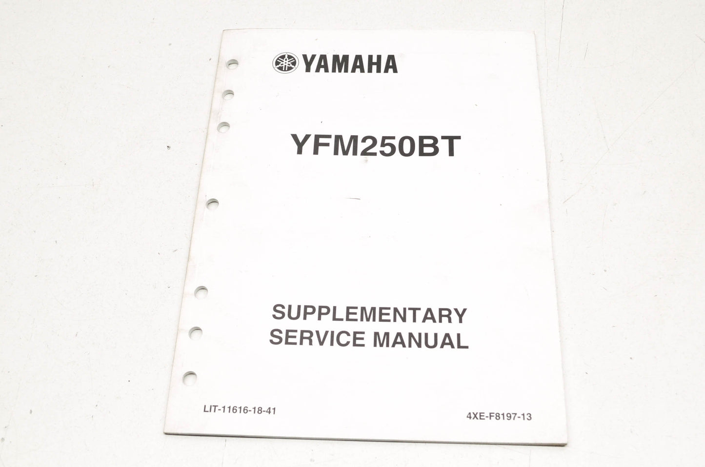 OEM Yamaha LIT-11616-18-41 YFM250BT Service Manual Supplement