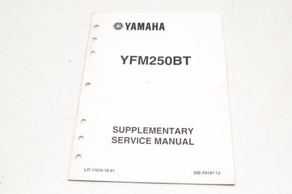 OEM Yamaha LIT-11616-18-41 YFM250BT Service Manual Supplement