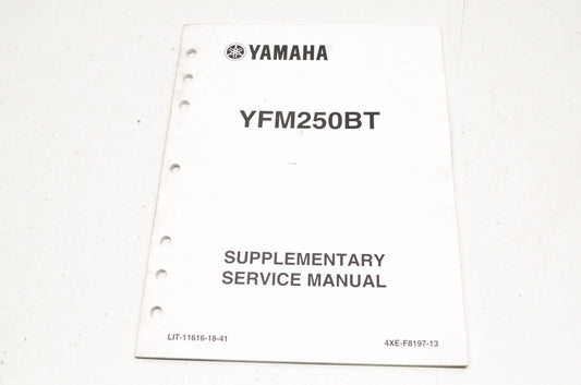OEM Yamaha LIT-11616-18-41 YFM250BT Service Manual Supplement