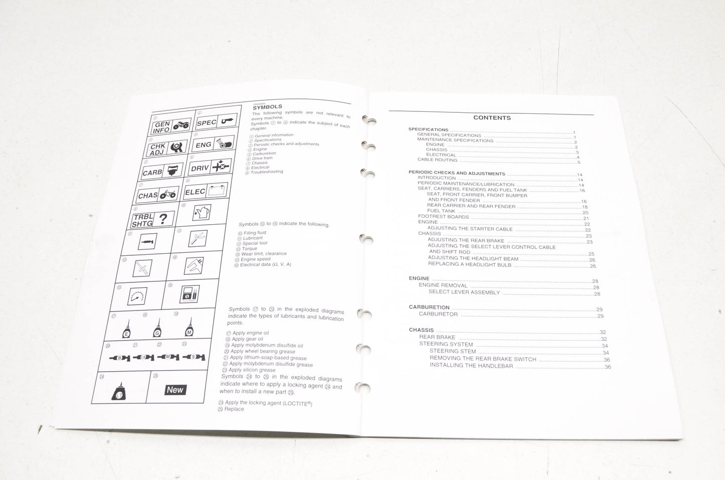 OEM Yamaha LIT-11616-18-41 YFM250BT Service Manual Supplement