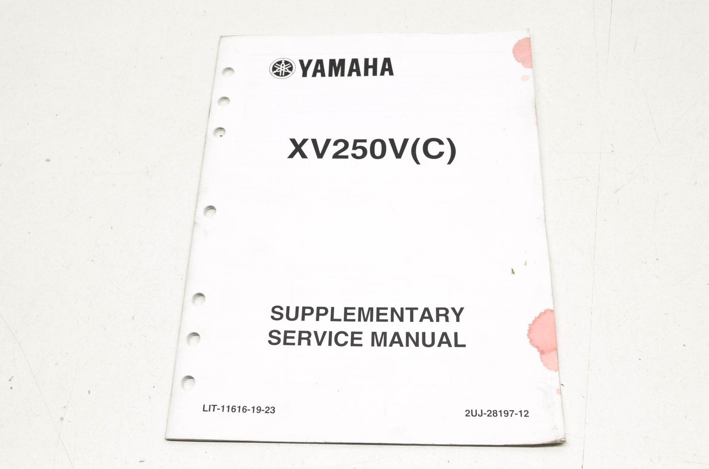 OEM Yamaha LIT-11616-19-23 XV250V/VC Service Manual Supplement