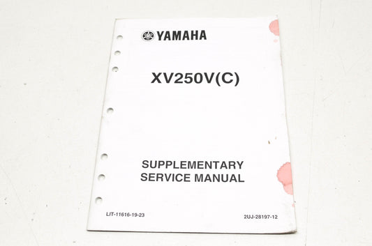 OEM Yamaha LIT-11616-19-23 XV250V/VC Service Manual Supplement
