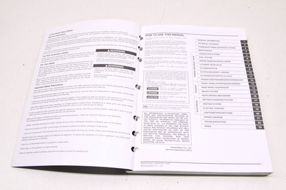 OEM Honda 61HN650 Service Manual TRX250EX 06