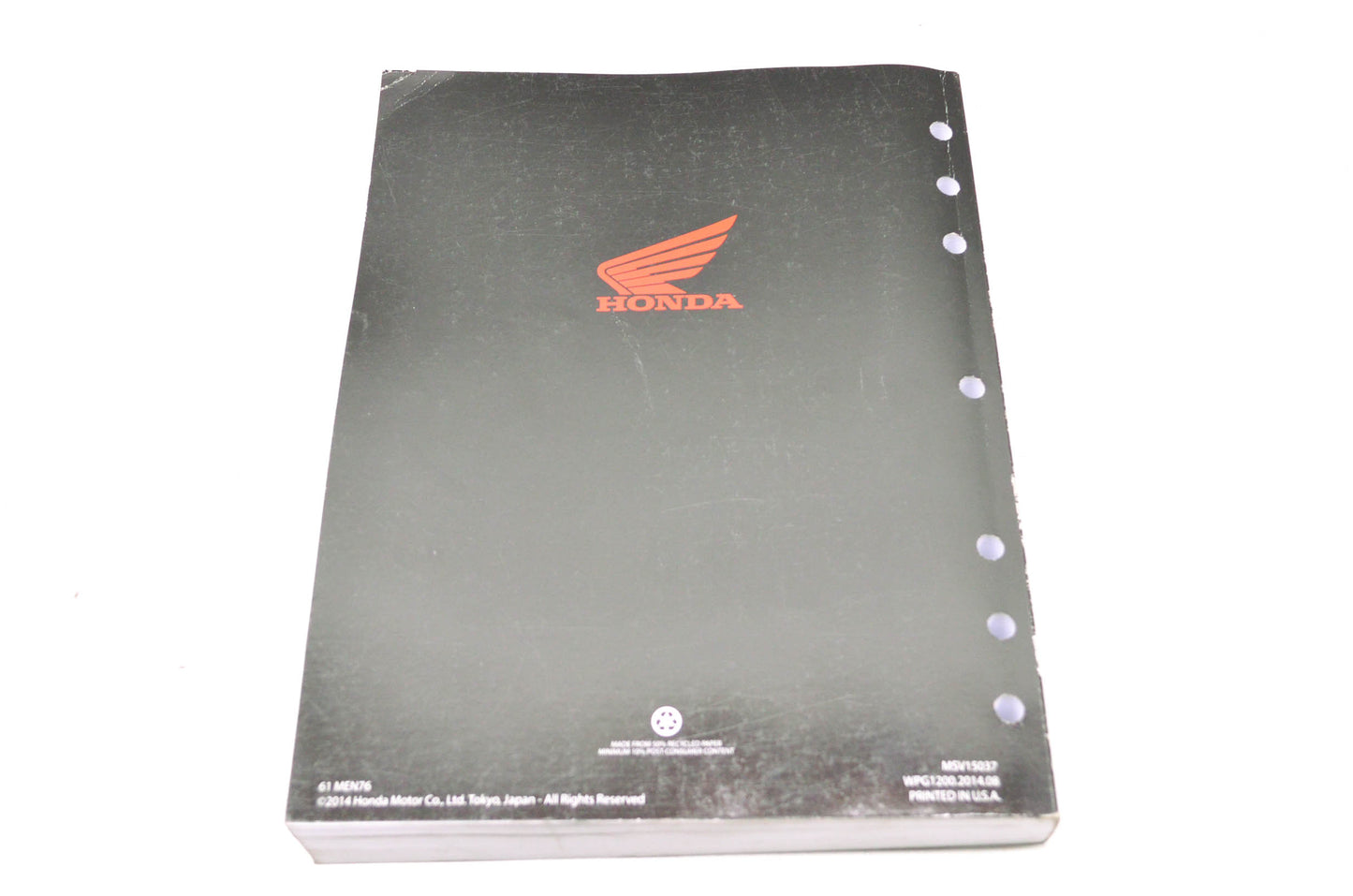 OEM Honda 61MEN76 2009-2015 CRF450R Service Manual NOS