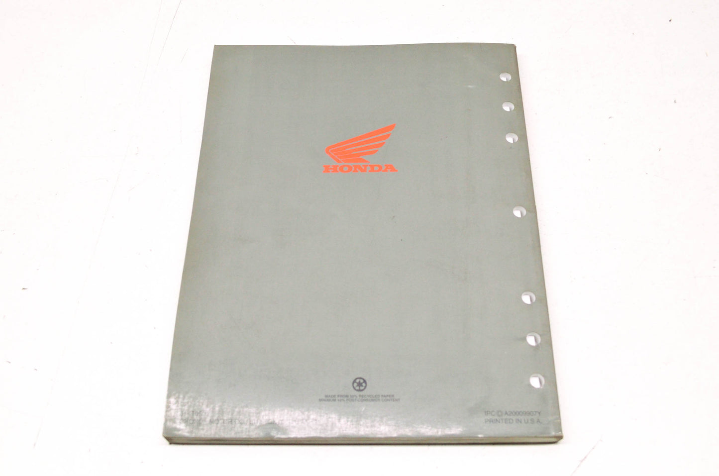 OEM Honda 2000-2002 XR200R Service Manual