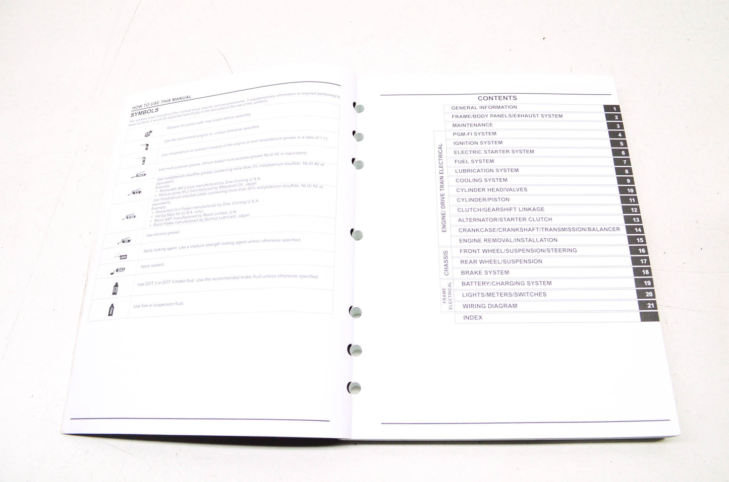 OEM Honda 2013-2016 CRF250L Service Manual