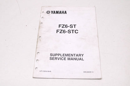 OEM Yamaha LIT-11616-18-43 FZ6ST(C) Service Manual Supplement
