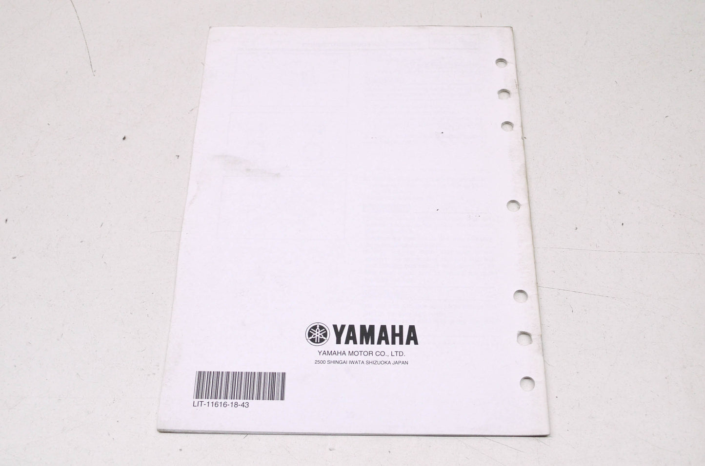 OEM Yamaha LIT-11616-18-43 FZ6ST(C) Service Manual Supplement