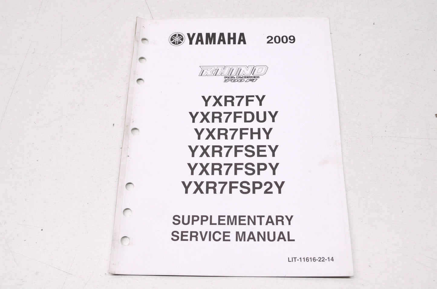 OEM Yamaha LIT-11616-22-14 Service Manual 09 YXR7FY/FDUY/FSPY/F