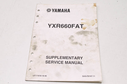 OEM Yamaha LIT-11616-18-46 YXR660FAT Service Manual Supplement