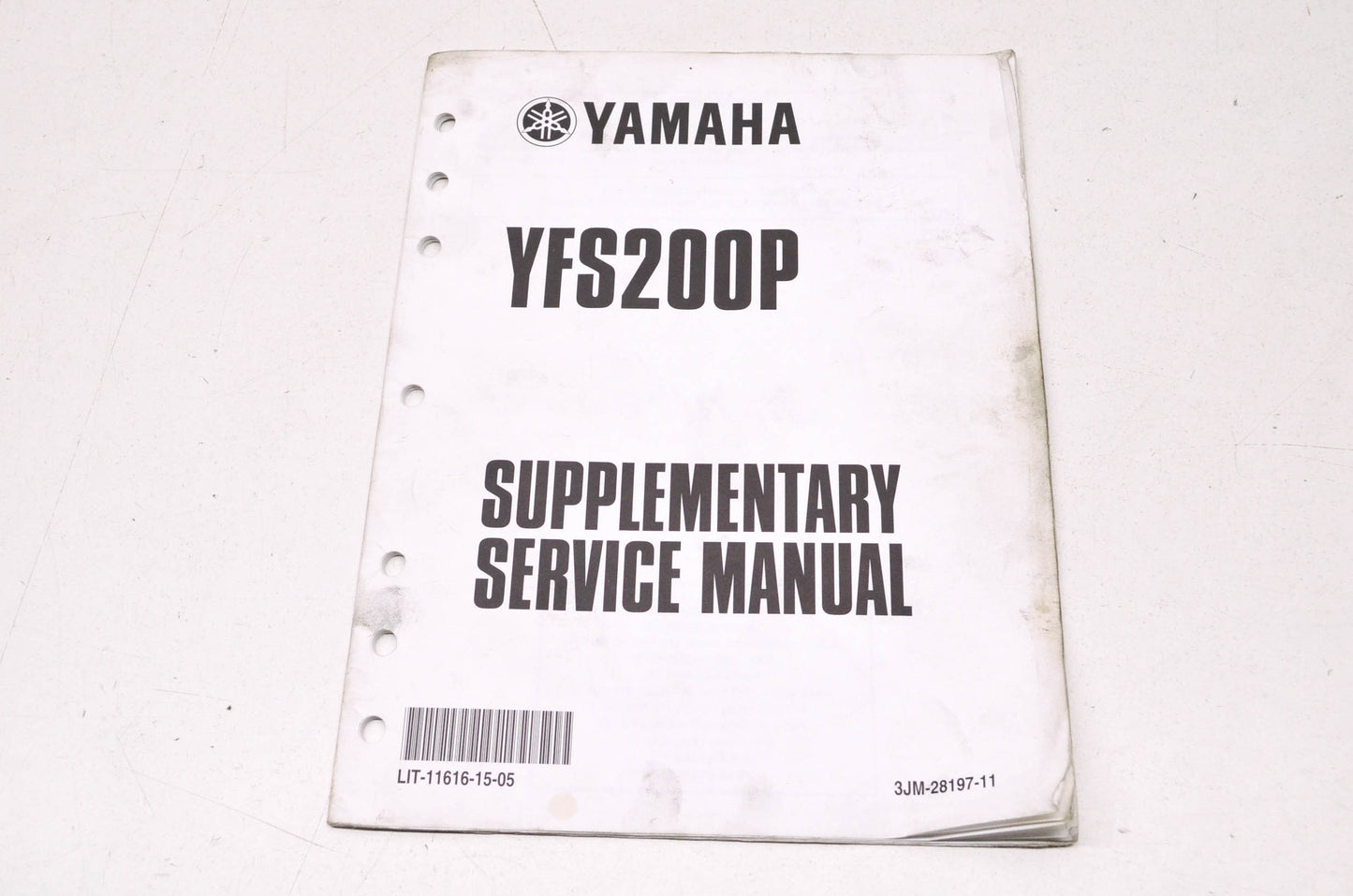 OEM Yamaha LIT-11616-15-05 YFS200P-S Service Manual Supplement