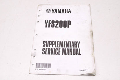 OEM Yamaha LIT-11616-15-05 YFS200P-S Service Manual Supplement