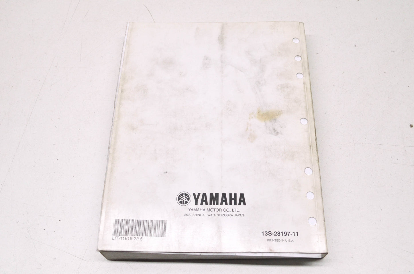 OEM Yamaha LIT-11616-22-51 Service Manual YZFR6Y(C)