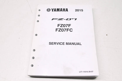 OEM Yamaha LIT-11616-28-07 Service Manual 2015 FZ07 NOS