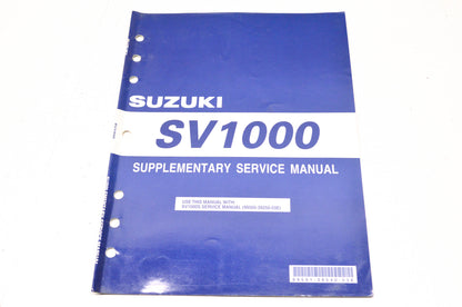 OEM Suzuki SV1000 Supplementary Service Manual