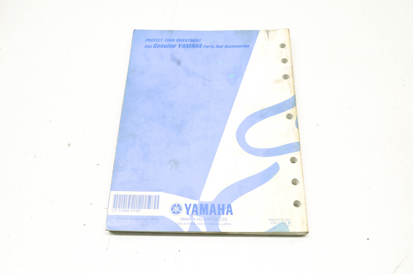 OEM Yamaha LIT-11626-17-37 YZ125S Owner's Service Manual