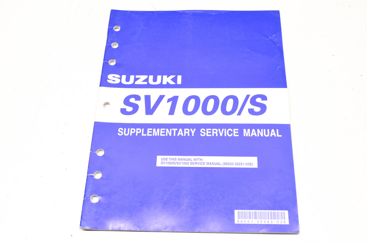 OEM Suzuki 99501-39560-03E SV1000/S Supplementary Service Manual