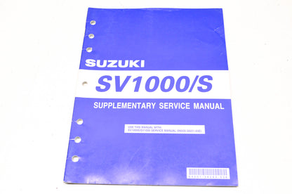 OEM Suzuki 99501-39560-03E SV1000/S Supplementary Service Manual