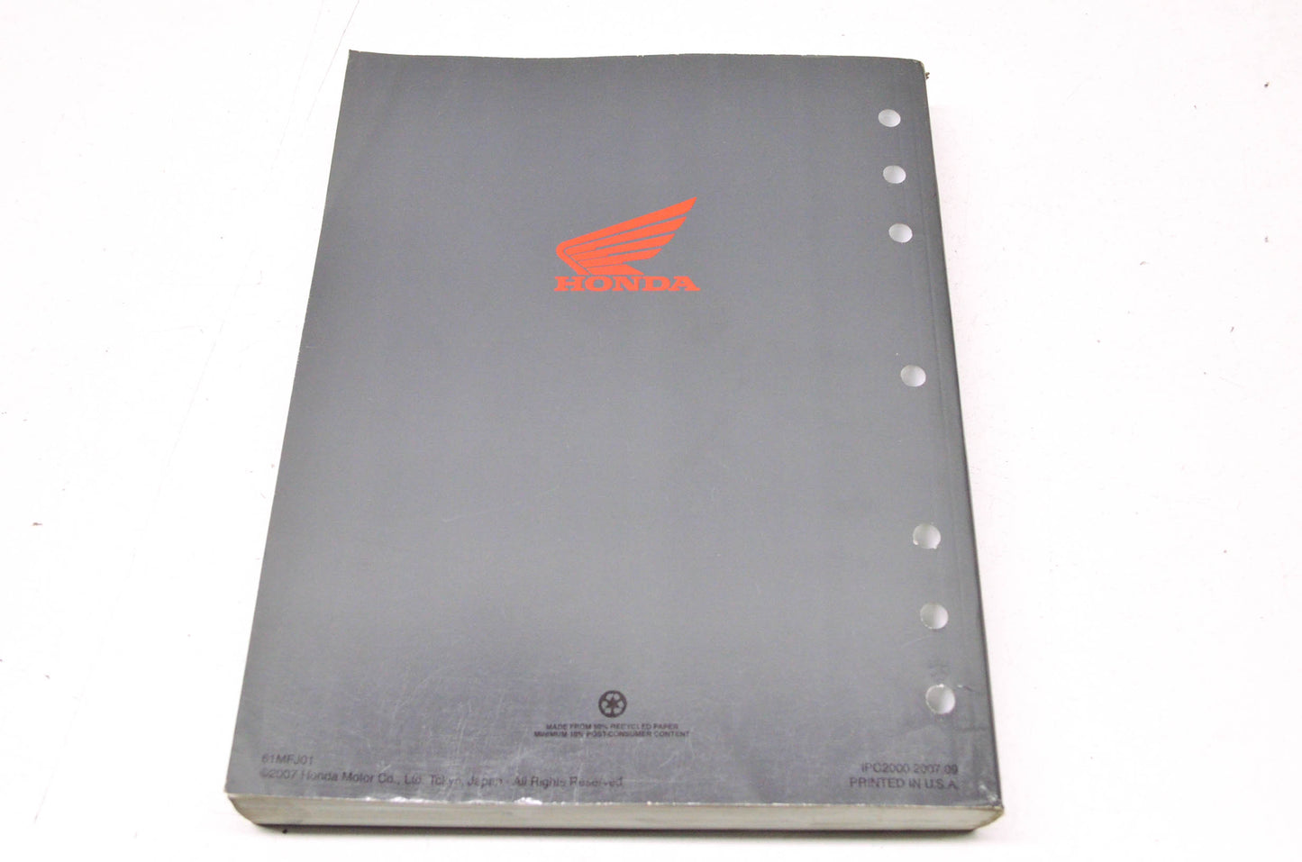 OEM Honda 61MFJ01 Service Manual CBR600RR 07-08