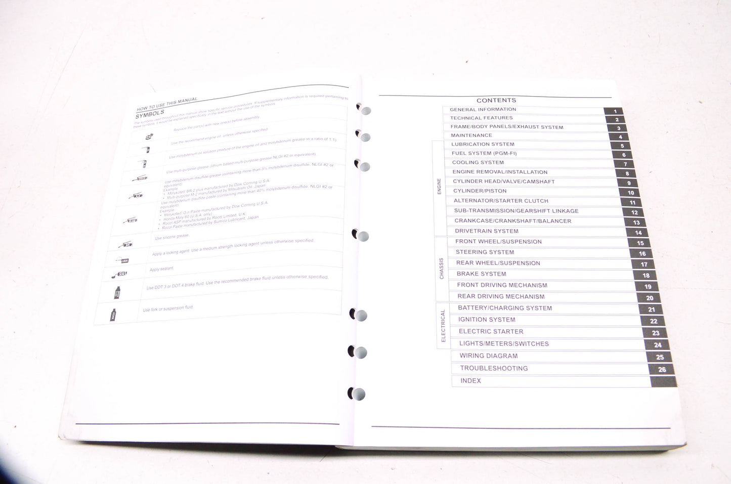 OEM Honda 2009-2013 MUV700 Big Red Service Manual