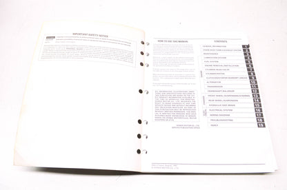OEM Honda 1996-2003 XR400R Service Manual