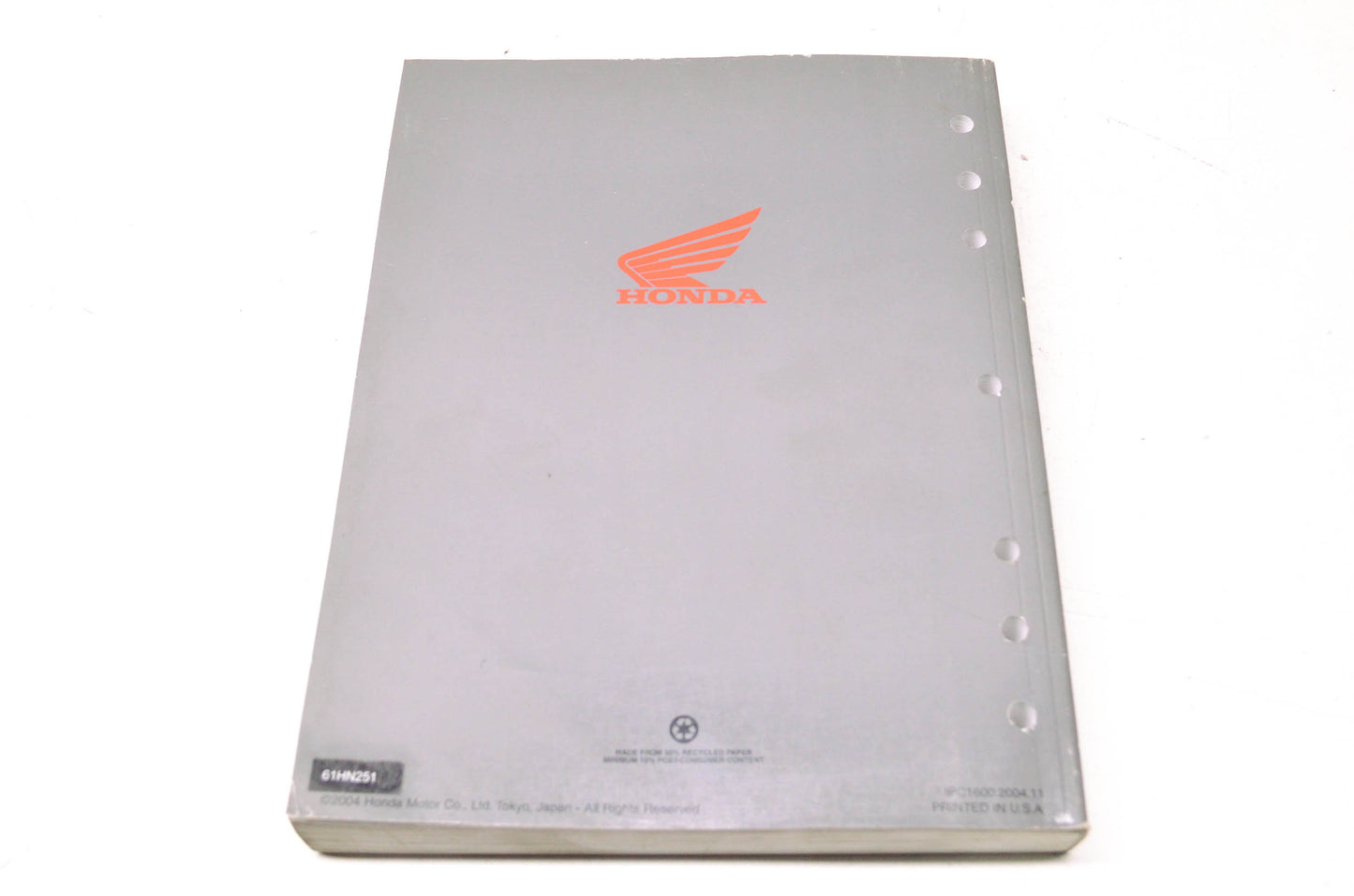 OEM Honda 61HN251 Service Manual TRX500F 05-06