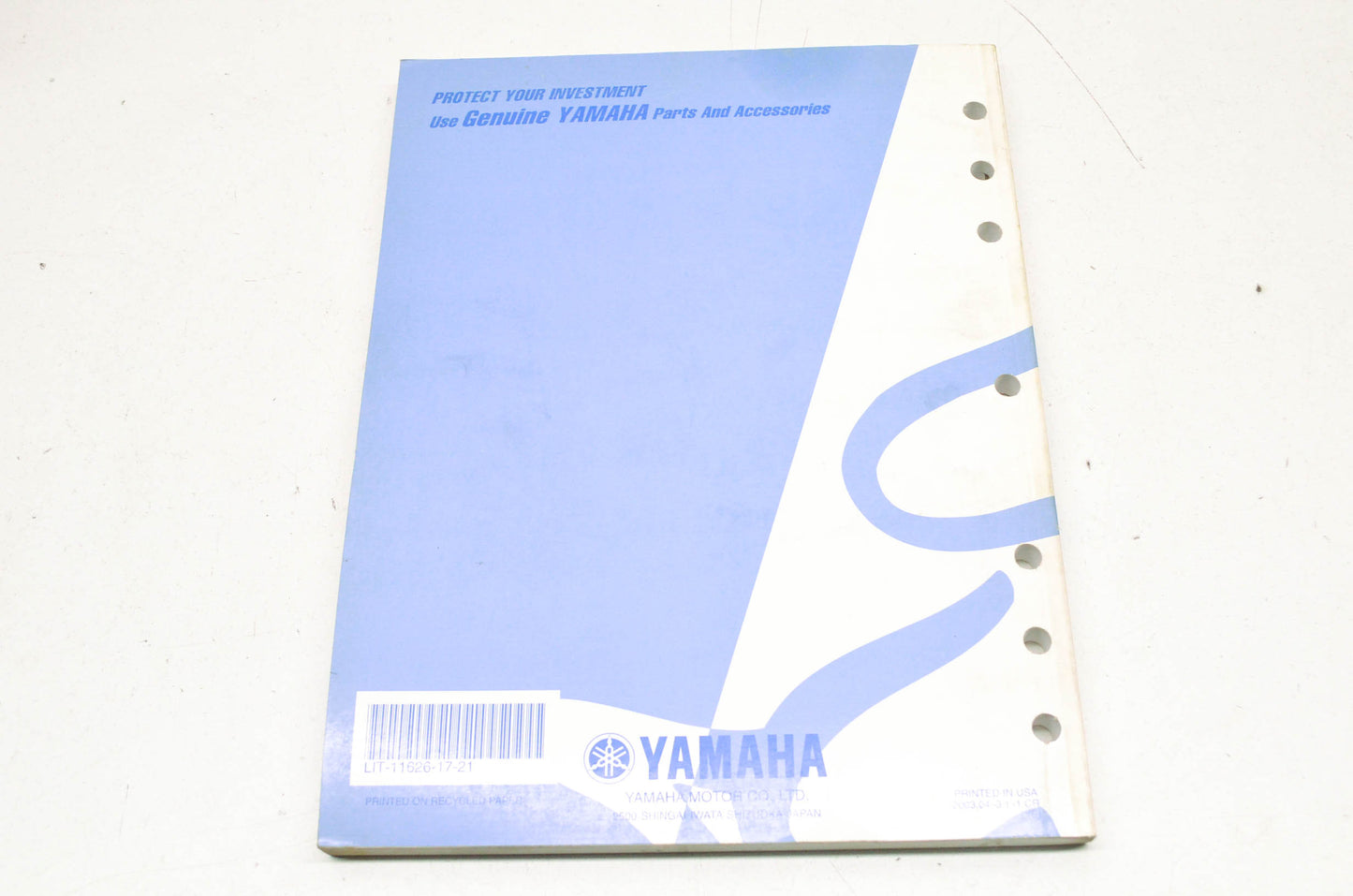 OEM Yamaha LIT-11626-17-21 Owner's Service Manual YZ85S NOS