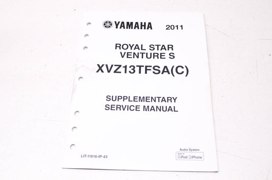 OEM Yamaha LIT-11616-IP-43 XVZ13TFSA(C) Service Manual Supplement