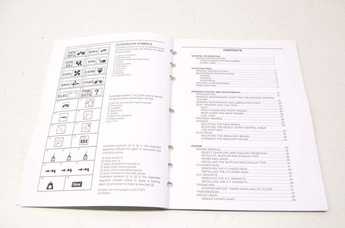 OEM Yamaha LIT-11616-19-42 YFM45FXV WOLVERINE 4 Serv. Manual