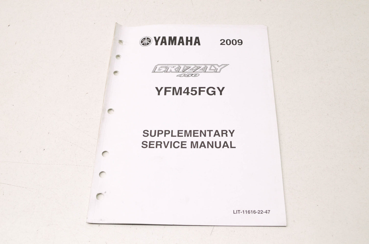 OEM Yamaha LIT-11616-22-47 YFM45FGY Service Manual Supplement NOS