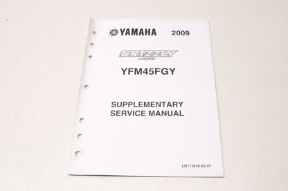 OEM Yamaha LIT-11616-22-47 YFM45FGY Service Manual Supplement NOS
