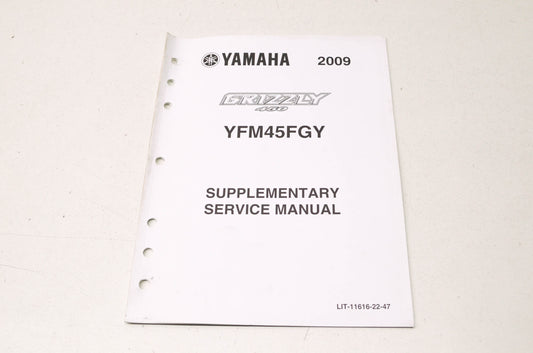 OEM Yamaha LIT-11616-22-47 YFM45FGY Service Manual Supplement NOS