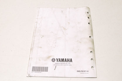 OEM Yamaha LIT-11616-22-47 YFM45FGY Service Manual Supplement NOS