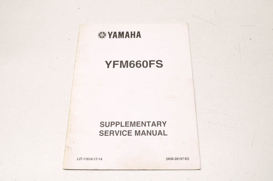 OEM Yamaha LIT-11616-17-14 YFM660FS Service Manual Supplement