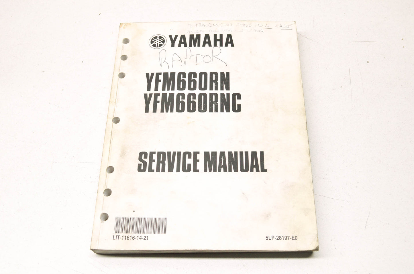 OEM Yamaha LIT-11616-14-21 YFM660RN-S RAPTOR Service Manual