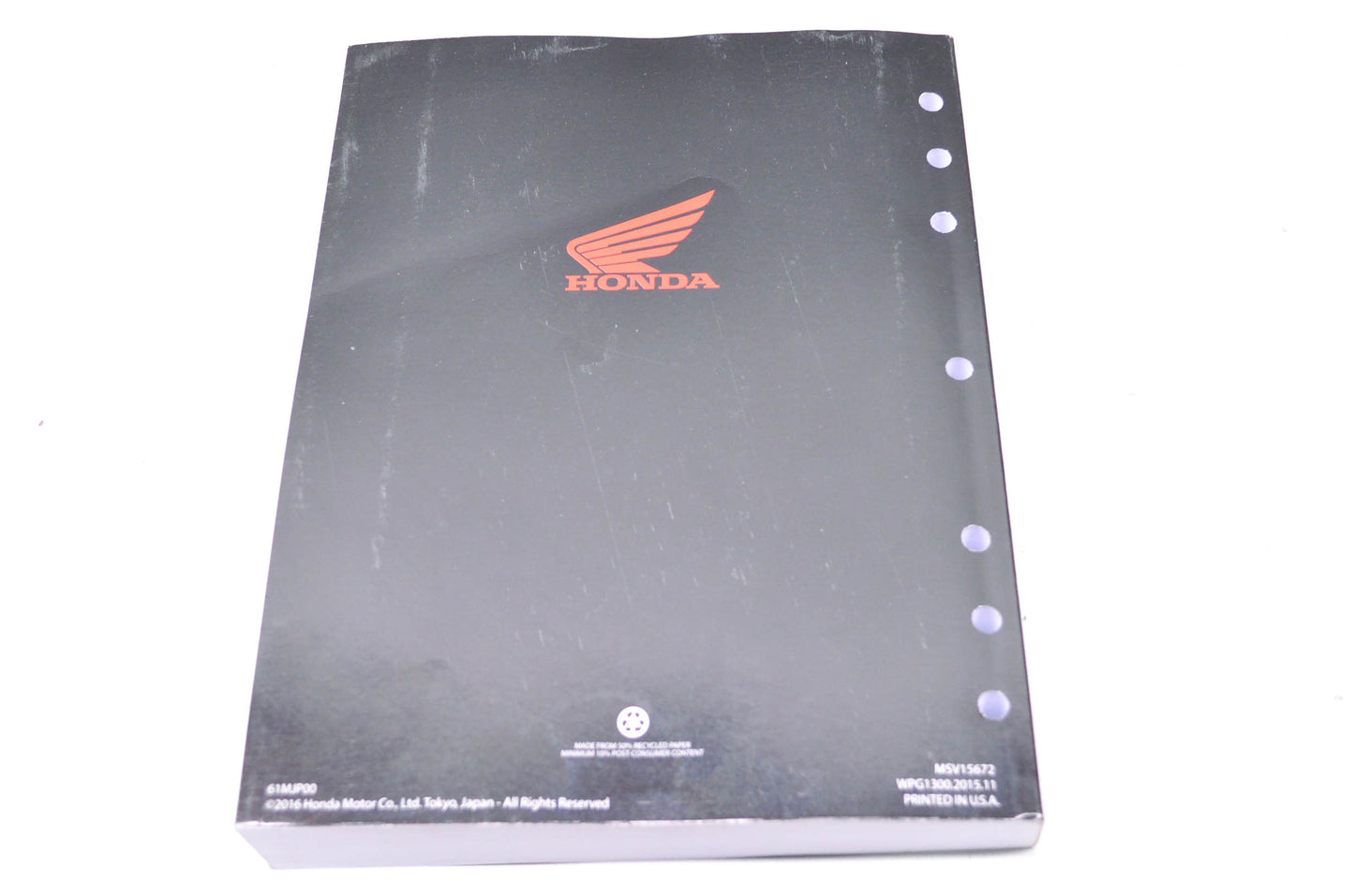 New OEM Honda 2016 CRF1000L/LD Service Manual NOS