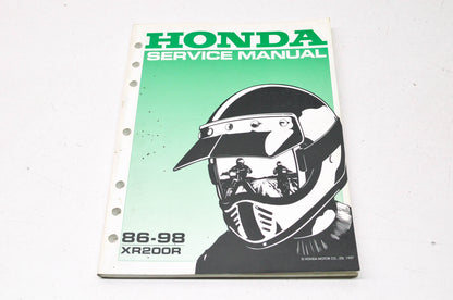 OEM Honda 61KT010 Service Manual 98 XR200R