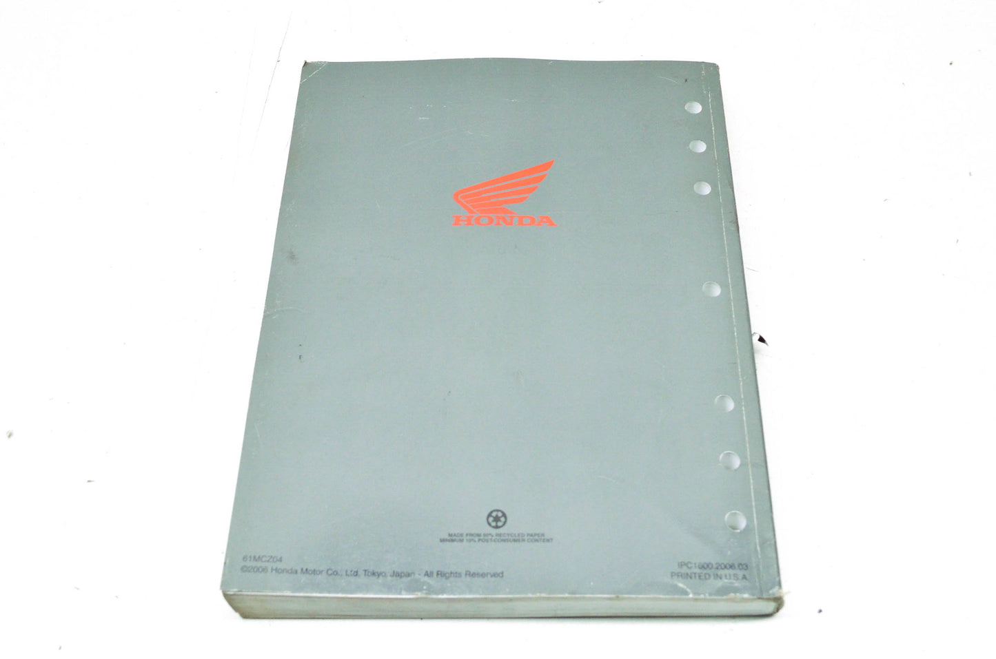 OEM Honda 61MCZ04 Service Manual CB900F 02-06