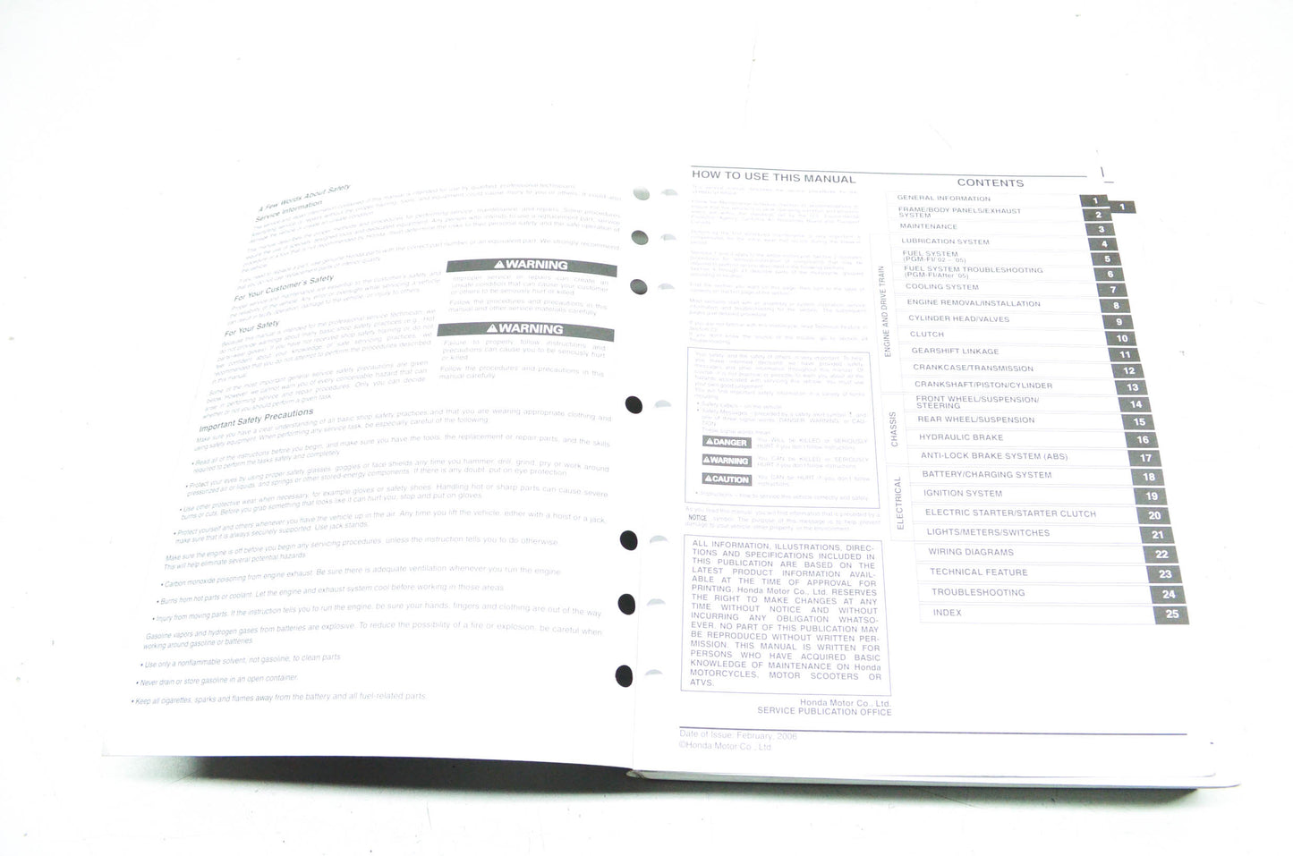 OEM Honda 61MCW04 Service Manual VFR800/A 02-06